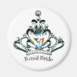 Magnet de diadème "de jeune mariée royale"
