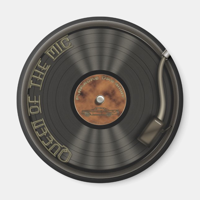 Magnet de disque vinyle Karaoke LP (Devant)
