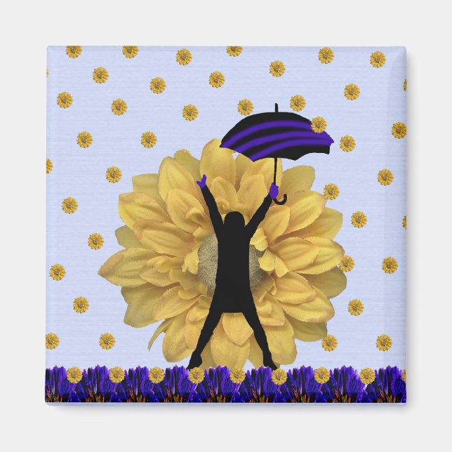 Magnet de douche de tournesol (Devant)