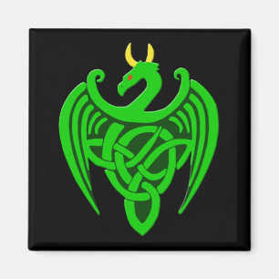 Magnet de dragon céleste vert