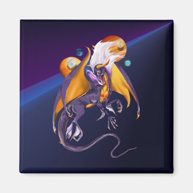 Magnet de dragon de lavande (Devant)