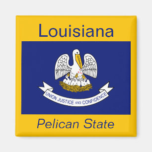 Magnet de drapeau de la Louisiane