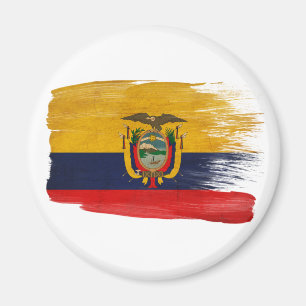 Magnet de drapeau de l'Equateur