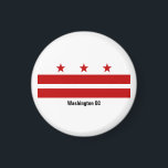 Magnet de drapeau de Washington DC<br><div class="desc">Montrez votre fierté dans votre ville avec cet aimant amusant.</div>