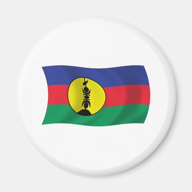 Magnet de drapeau des Kanak People (Devant)