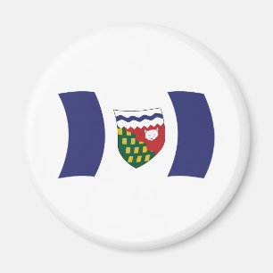 Magnet de drapeau des Territoires du Nord-Ouest