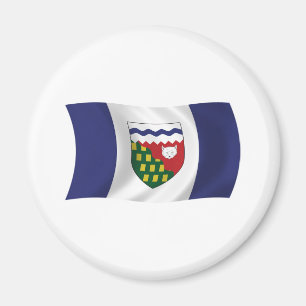 Magnet de drapeau des Territoires du Nord-Ouest