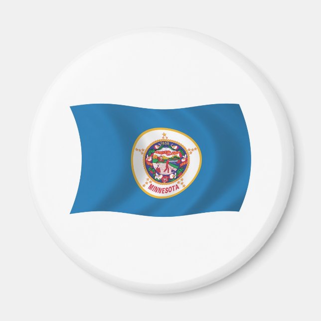 Magnet de drapeau du Minnesota (Devant)