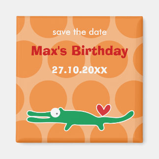 Magnet de fête d'anniversaire de l'enfant de l'all