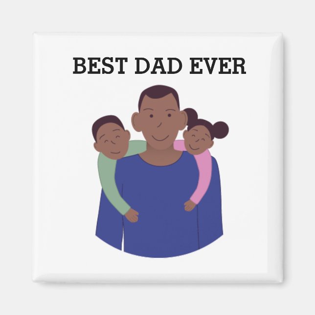 Magnet de Fête des pères de meilleur papa (Devant)