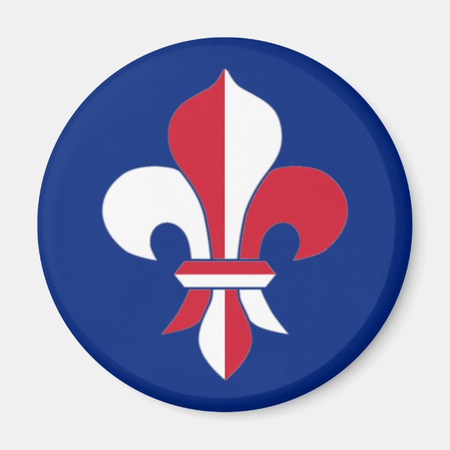 Magnet de fleur de lis (Devant)