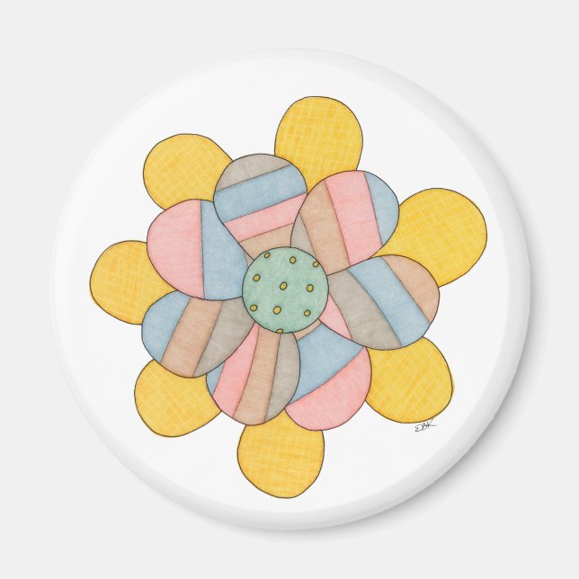 Magnet de fleurs (Devant)