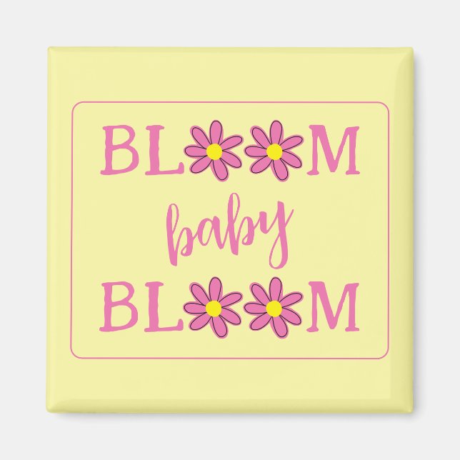 Magnet de fleurs de bébé (Devant)