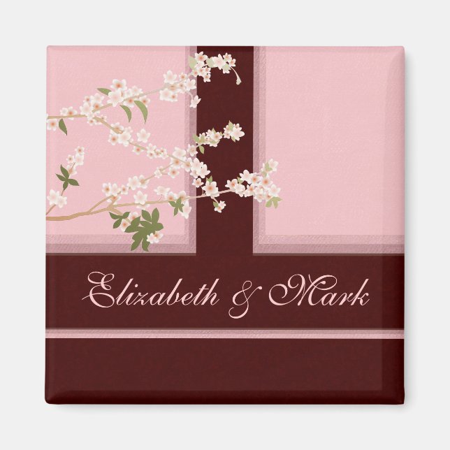 Magnet de fleurs de cerisier (Devant)