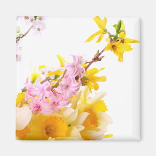 Magnet de fleurs de printemps