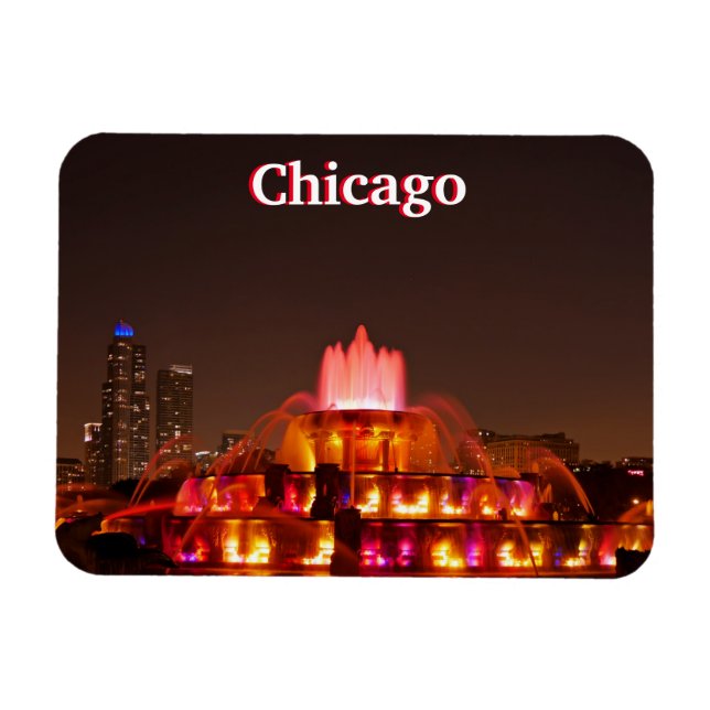 Magnet de fontaine de Chicago (Horizontal)