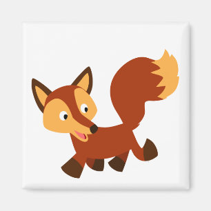 Magnet de Fox Cartoon joyeux