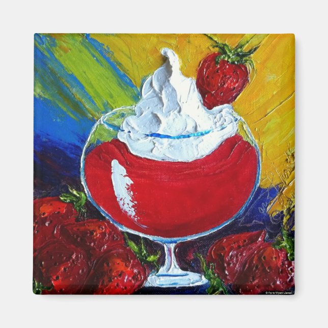 Magnet de fraises Daiquiri (Devant)