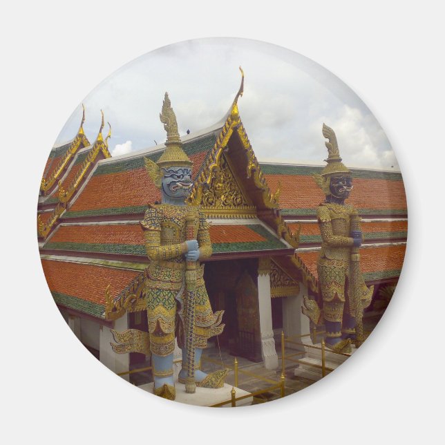 Magnet de frigo des gardiens géants thaïlandais (Devant)