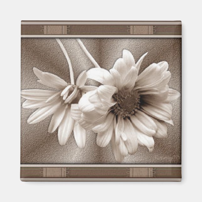 Magnet de frigorifique de serrure de fleurs (Devant)
