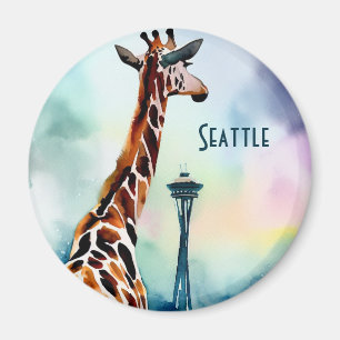Magnet de girafe de Seattle