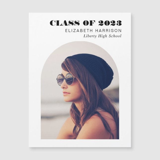 Magnet de graduation photo Arch moderne (Devant)