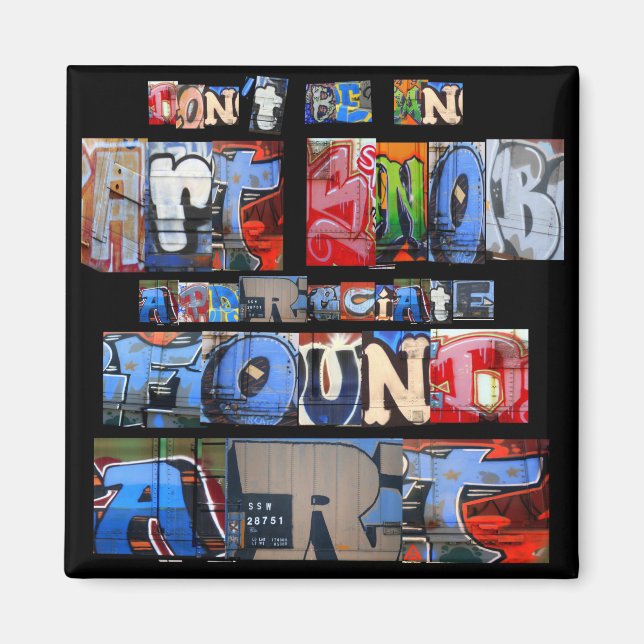 Magnet de graffitis d'art (Devant)