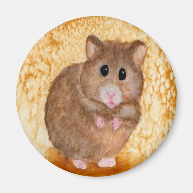 Magnet de hamster gras mou (Devant)