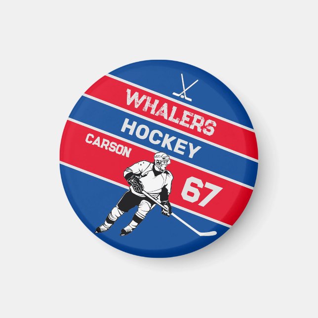 Magnet de hockey personnalisé (Devant)