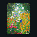 Magnet de jardin de fleurs Gustav Klimt<br><div class="desc">Aimant Jardin Fleur Gustav Klimt. Peinture à l'huile sur toile de 1907. Achevé durant sa phase d’or, Flower Garden est l’un des tableaux paysagers les plus célèbres de Klimt. Les couleurs d'été éclatent dans cette oeuvre avec un beau mélange de fleurs orange, rouge, violet, bleu, rose et blanc. Un grand...</div>