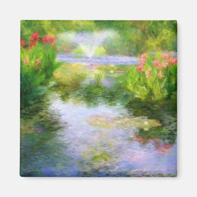 Magnet de jardin d'eau de Monet (Devant)