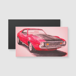 Magnet de javelin rouge 1974