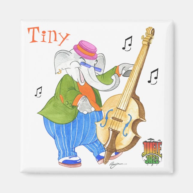 Magnet de jazz Jungle (Devant)