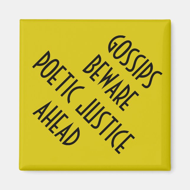 MAGNET DE JUSTICE POÉTIQUE (Devant)