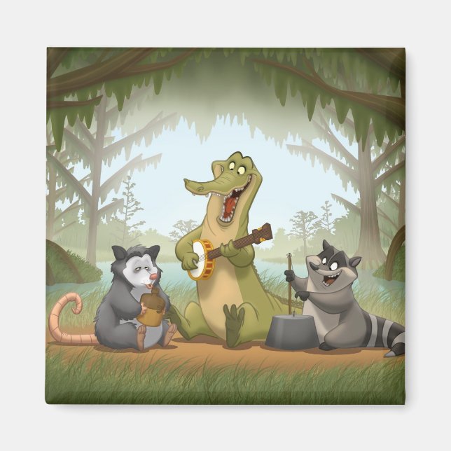 Magnet de la bande Bayou Jug (Devant)