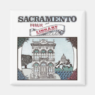 Magnet de la bibliothèque publique de Sacramento