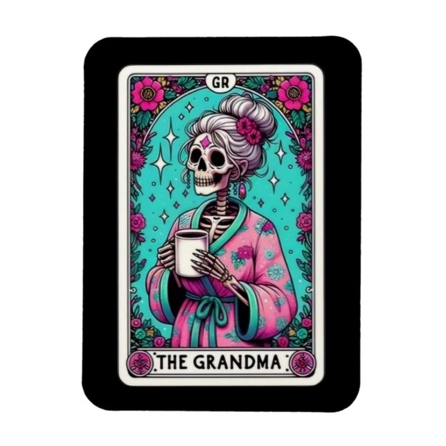 Magnet de la carte grand-mère Tarot (Vertical)