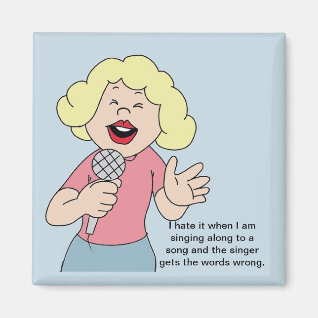 Magnet de la chanteuse (Devant)