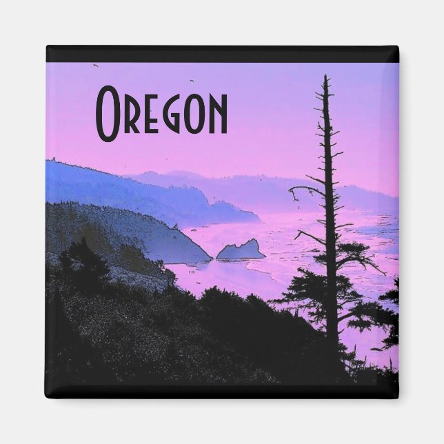 Magnet de la côte de l'Oregon (Devant)