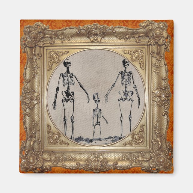 Magnet de la famille du squelette (Devant)