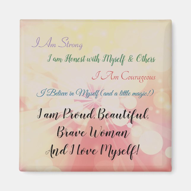 Magnet de la femme fière (Devant)