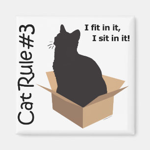 Magnet de la règle #3 de chat