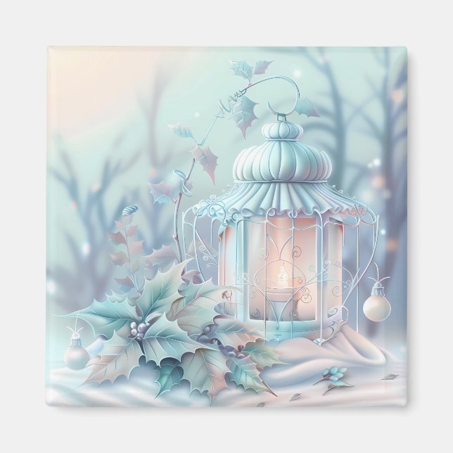 Magnet de lanterne de Noël (Devant)