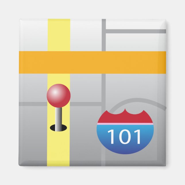Magnet de l'application iPhone - Cartes (Devant)