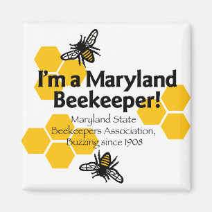 Magnet de l'Association des apiculteurs du Marylan
