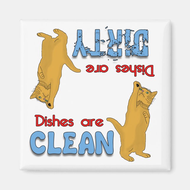 Magnet de lave-vaisselle Amoureux de les chats ora (Devant)
