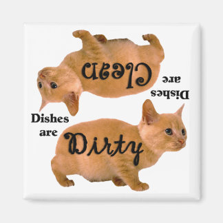 Magnet de lave-vaisselle Amoureux des chats orange