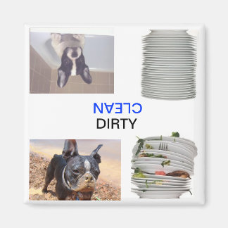 Magnet de lave-vaisselle Boston Terrier sale/propr