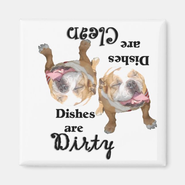 Magnet de lave-vaisselle Bulldog (Devant)