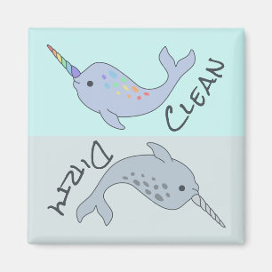 Magnet de lave-vaisselle Narwhal Clean